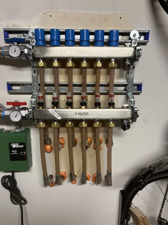 Plumber performing Leak Detection at a residential property in River Edge